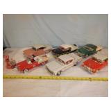 Metal Classic Cars Lot  Of 6
