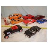Metal Classic Cars  Lot Of 8