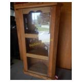 Oak Corner Display Cabinet