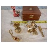 Brass Sextant and Box
