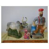 Paul Bunyan & Bull Whiskey Bottles
