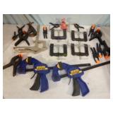 Clamp Lot  With 2 Irwin Quick Grips
