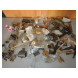 Cast Iron Match safe,  Old hardware lot