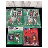 4 STARTING LINEUP FIGURINES