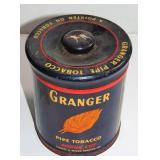 VINTAGE GRANGER PIPE TOBACCO ADVERTISING TIN