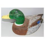 DUCK DECOY HAND CARVED PAINTED - L DUDLEY 2015