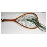 VINTAGE HAND HELD WADING TROUT FISHING DIP NET