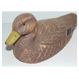 NICE VINTAGE DUCK DECOY - GLASS EYES MALLARD HEN