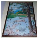 1975 BUY A DUCK STAMP ADVERTISING STORE DISPLAY
