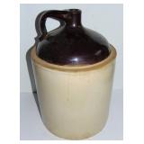 ANTIQUE WESTERN STONEWARE WHISKEY JUG 5 GALLON