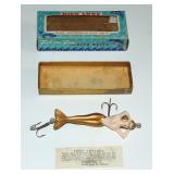 TOPLESS VIRGIN MERMAID VINTAGE FISHING LURE MIB