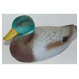 NICE VINTAGE DUCK DECOY - GLASS EYES MALLARD DRAKE