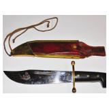 VINTAGE CASE XX DANIEL BOONE BOWIE KNIFE & SHEATH
