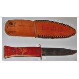 VINTAGE IMPERIAL FIXED BLADE KNIFE & SHEATH - 5"