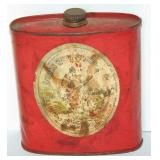 ANTIQUE GUN POWDER TIN - INDIAN RIFLE FFFG