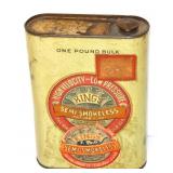 ANTIQUE GUN POWDER TIN - KING