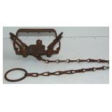 ANTIQUE TRIUMPH KANGAROO STEEL ANIMAL TRAP