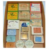 LARGE FLAT of VINTAGE FISHING HOOKS