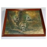 JESSE BARNES RACCOON FAMILY ART PRINT