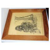 1982 FREE TRAPPER DAN BREWER ART PRINT