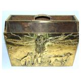 VINTAGE MAGAZINE RACK - GAME BIRD HUNTING SCENE