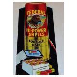 FEDERAL HI-POWER SHELLS STORE ADVERTISING SIGN