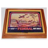 1987 FEDERAL CARTRIDGE ADVERTISING SIGN COA