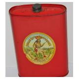 ANTIQUE GUN POWDER TIN - INDIAN RIFLE