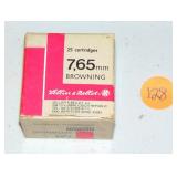 1 BOX 32 AUTOMATIC BROWNING 7,65 MM