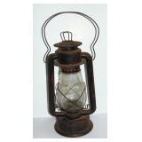 ANTIQUE 15" DIETZ COLD BLAST KEROSENE OIL LAMP