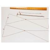 4 VINTAGE POCKET WATCH CHAINS