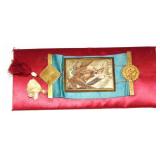 1886 VEILED PROPHET SECRET SOCIETY BADGE RIBBON