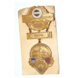 1913 TYPOGRAPHICAL CONVENTION BADGE NASHVILLE, TN