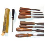 ANTIQUE WOOD WORKING TOOLS LOT