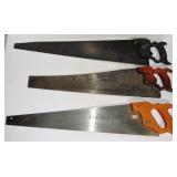 3 HENRY DISSTON HAND SAWS