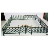 ANTIQUE CHRISTMAS VILLAGE GATED IRON FENCE KENTON