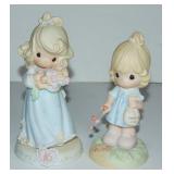 2 PRECIOUS MOMENTS FIGURINES: AGE 16 & SOW LOVE
