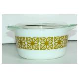 PYREX 1 QT CASSEROLE DISH & LID circa 1966