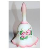 FENTON SATIN GLASS BELL - ARTIST SIGNED