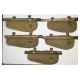 (5) WWII BRITISH ENTRENCHING TOOLS 1937 PATTERN
