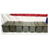 7 METAL AMMO CANS