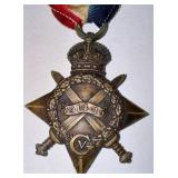WWI 1914-1915 BRITIAN MONMOUTH STAR MEDAL - NAMED