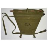 (3) WWII CANVAS BAGS: AMMO MEDICAL SLIPPER