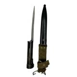 (2) FAL TYPE C  BAYONET & SCABBARD - BELGIUM