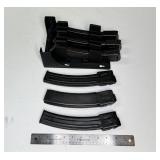 (6) PPSH-41 MACHINE GUN MAGAZINES & WALL MOUNT