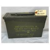 BELTED M60 MACHINE GUN AMMO, BOX, WINCHESTER -154