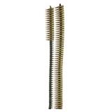 3 AMMUNITION BELTS GROOVED BRASS - 115 rounds