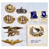 AIRBORNE PILOT RANGER SEAL SPACE INSIGNIA LOT