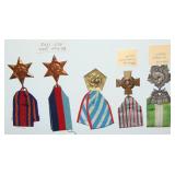 5 FRENCH & BRITISH MEDALS