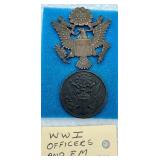 WWI OFFICER HAT INSIGNIA